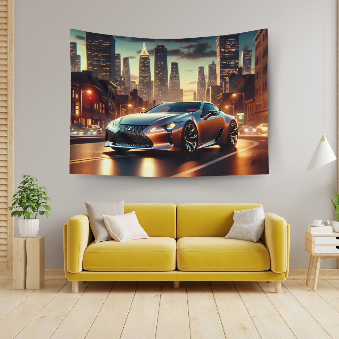 Lexus LC500 Wall Art Tapestry