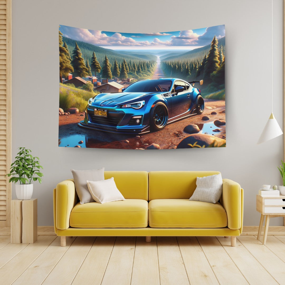 Subaru BRZ Wall Art Tapestry