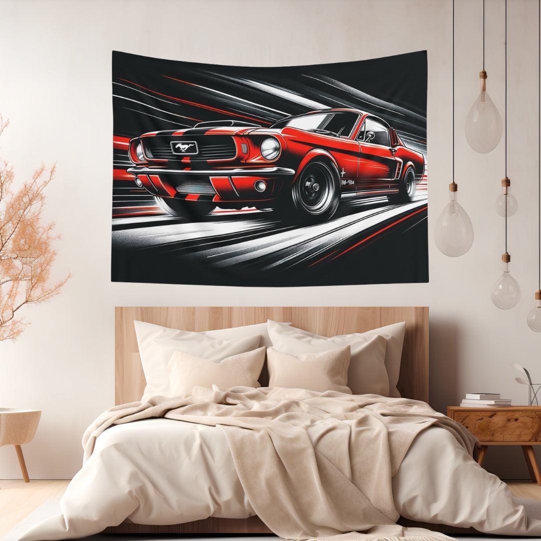 1st Gen Ford Mustang Tapestry - DriveDoodle