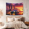 Honda Prelude Type S Sunset Wall Art Tapestry