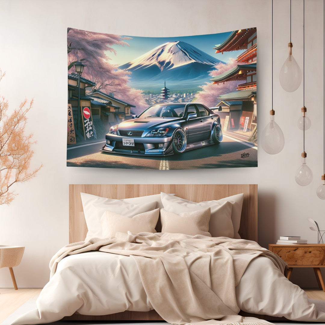 Lexus is300 Mount Fuji JDM Wall Art Tapestry
