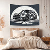 Mini Cooper S Abstract Wall Art Tapestry