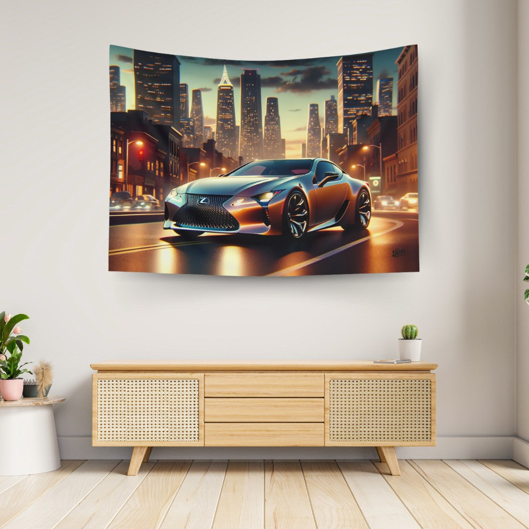 Lexus LC500 Wall Art Tapestry