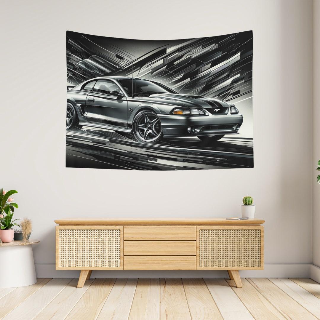 4th Gen Ford Mustang Tapestry - DriveDoodle