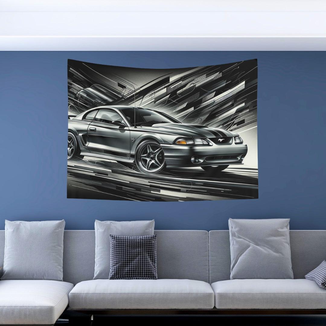 4th Gen Ford Mustang Tapestry - DriveDoodle