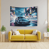 Grey Porsche 911 Turbo S Tapestry - DriveDoodle