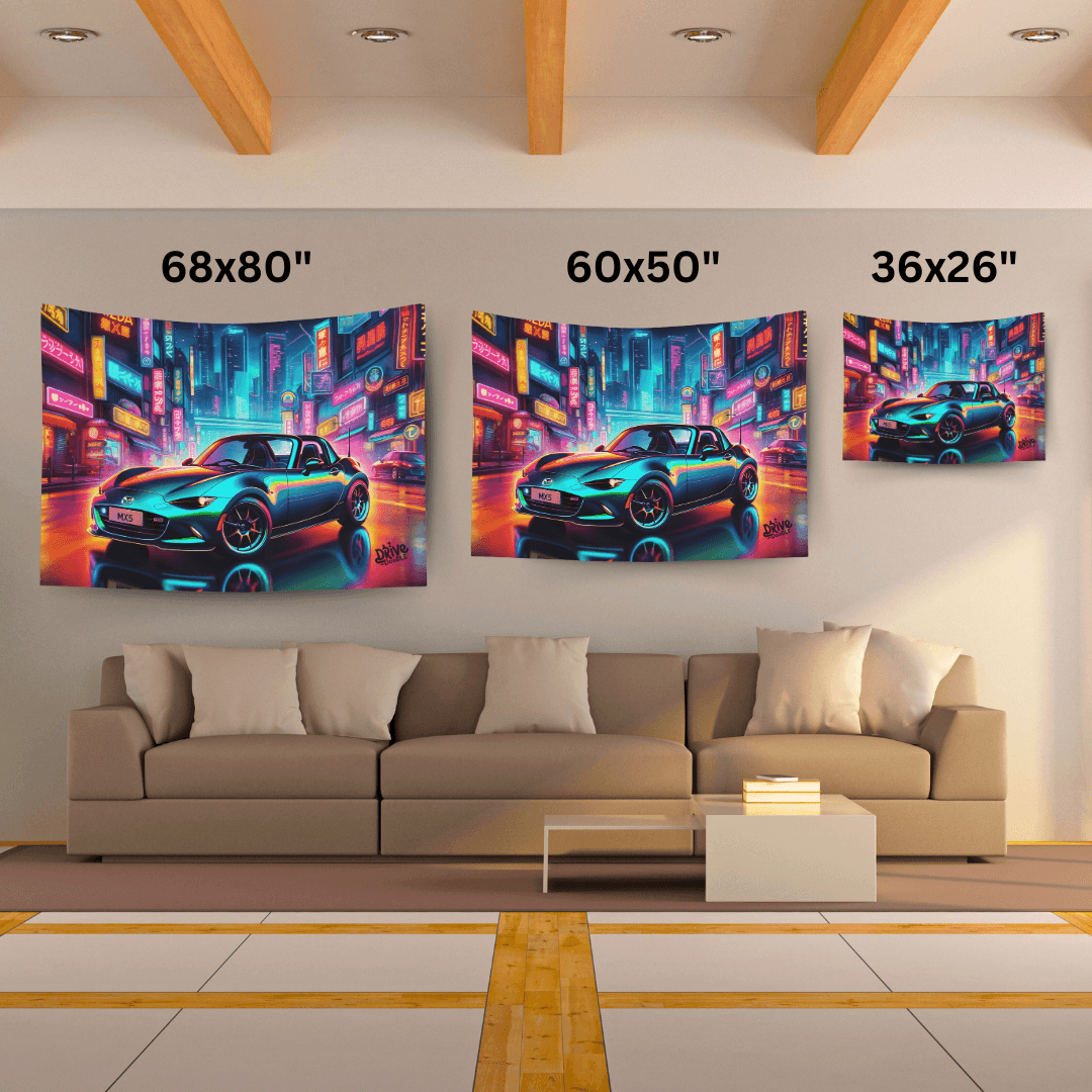 Mazda MX5 Tapestry (Neon JDM) - DriveDoodle