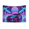 Mk4 A80 Toyota Supra Tapestry (Neon Vaporwave) - DriveDoodle