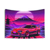 Mk4 Toyota Supra Tapestry (Neon Vaporwave) - DriveDoodle