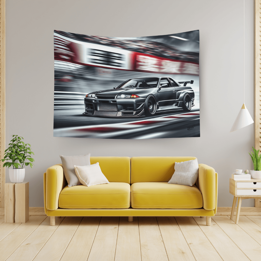 R32 Nissan Skyline GTR Tapestry - DriveDoodle