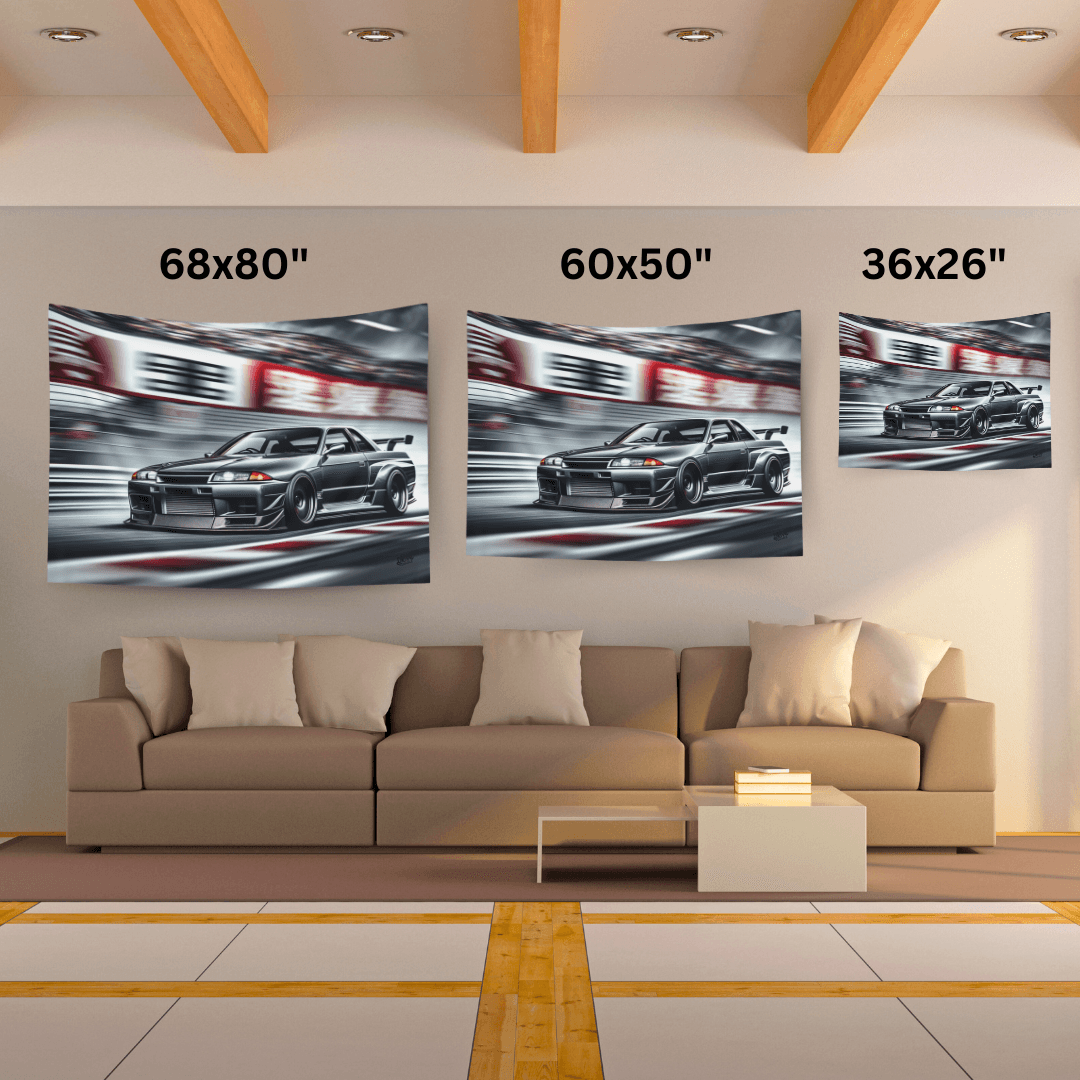 R32 Nissan Skyline GTR Tapestry - DriveDoodle