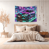 R35 Nissan Skyline GTR Tapestry (Neon Vaporwave) - DriveDoodle