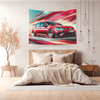 Red Mk7 VW Golf R Tapestry - DriveDoodle